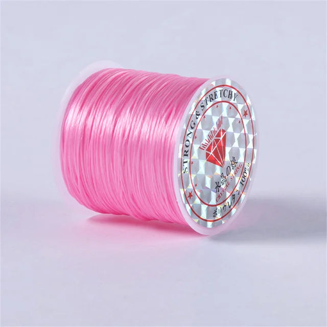 1Roll/lot Strong Elastic Crystal Beading Cord for Bracelets Necklace Stretch Thread Cords Line String DIY Jewelry Making