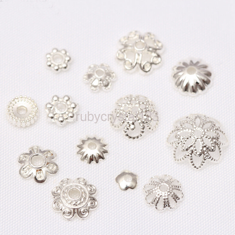 14K Gold Plated Hollow Flower Bead Caps DIY Jewelry Accessories Bracelet Beads End Cap Jewellery Making Supplies Wholesale Lots