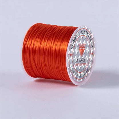 1Roll/lot 60m Strong Elastic Crystal Beading Cord for Bracelets Necklace Stretch Thread Cords Line String DIY Jewelry Making