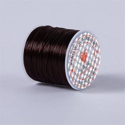 1Roll/lot 60m Strong Elastic Crystal Beading Cord for Bracelets Necklace Stretch Thread Cords Line String DIY Jewelry Making