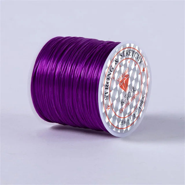 1Roll/lot 60m Strong Elastic Crystal Beading Cord for Bracelets Necklace Stretch Thread Cords Line String DIY Jewelry Making