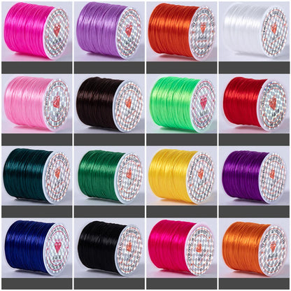 1Roll/lot 60m Strong Elastic Crystal Beading Cord for Bracelets Necklace Stretch Thread Cords Line String DIY Jewelry Making