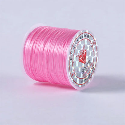 1Roll/lot 60m Strong Elastic Crystal Beading Cord for Bracelets Necklace Stretch Thread Cords Line String DIY Jewelry Making