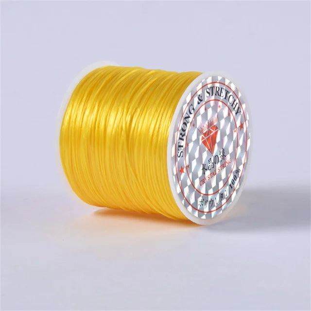 1Roll/lot 60m Strong Elastic Crystal Beading Cord for Bracelets Necklace Stretch Thread Cords Line String DIY Jewelry Making