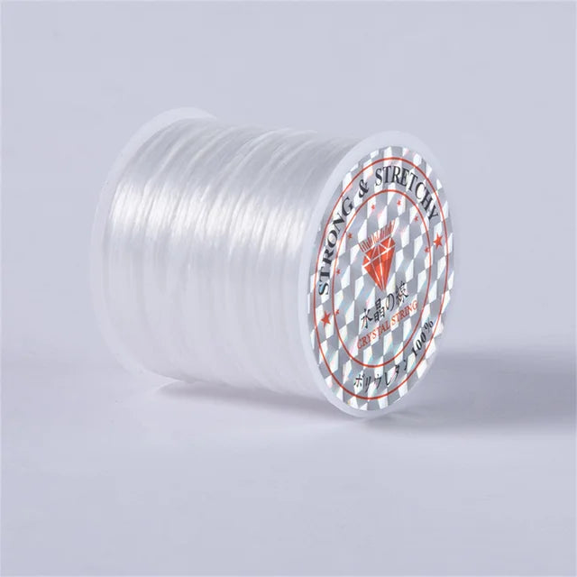 1Roll/lot 60m Strong Elastic Crystal Beading Cord for Bracelets Necklace Stretch Thread Cords Line String DIY Jewelry Making