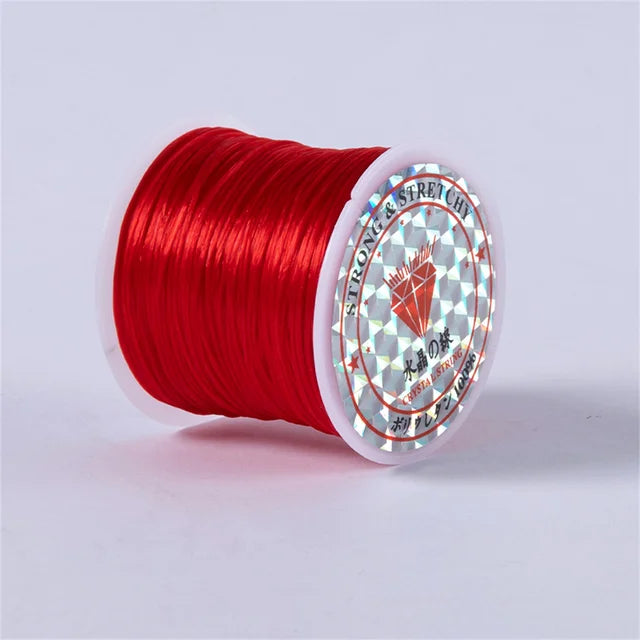 1Roll/lot 60m Strong Elastic Crystal Beading Cord for Bracelets Necklace Stretch Thread Cords Line String DIY Jewelry Making