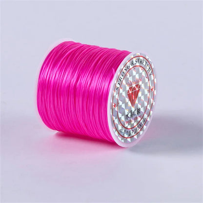 1Roll/lot 60m Strong Elastic Crystal Beading Cord for Bracelets Necklace Stretch Thread Cords Line String DIY Jewelry Making