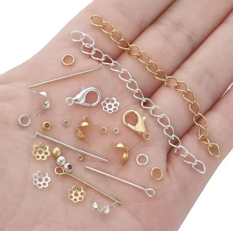 Huge Jewelry Findings Kit 1260PCS DIY Earring & Bracelet Making Supplies