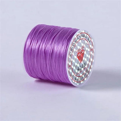 1Roll/lot 60m Strong Elastic Crystal Beading Cord for Bracelets Necklace Stretch Thread Cords Line String DIY Jewelry Making